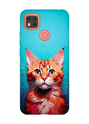 Чехол на xiaomi redmi 9c/10a кошка (принт 408)