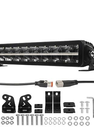Світлодіодна балка (люстра) starlight sl-3317 дальнє світло white + drl 70w 9000lm 12/24v (45см)