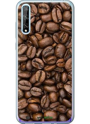 Чехол на huawei p smart s зёрна кофе "783u-1813-10746"