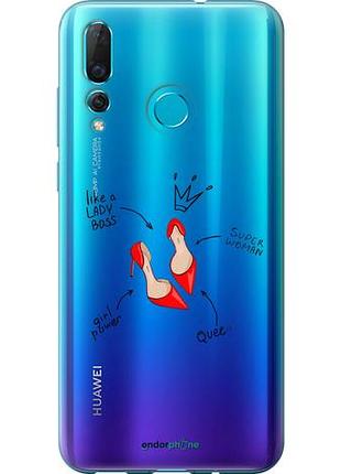 Чохол на huawei nova 4 жінка "4599u-1632-10746"