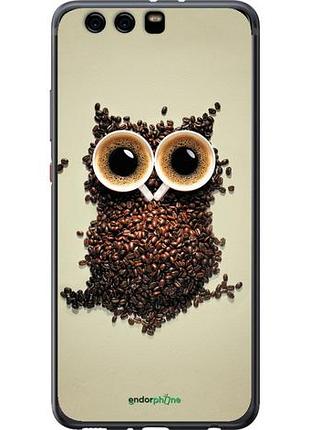 Чохол на huawei p10 plus сова з кави "777u-963-10746"