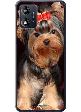 Чехол на motorola moto e13 йоркширский терьер "929u-3053-10746"