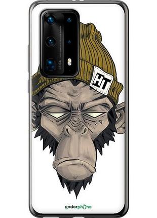 Чехол на huawei p40 pro plus обезьяна в шапке "4183u-1917-10746"