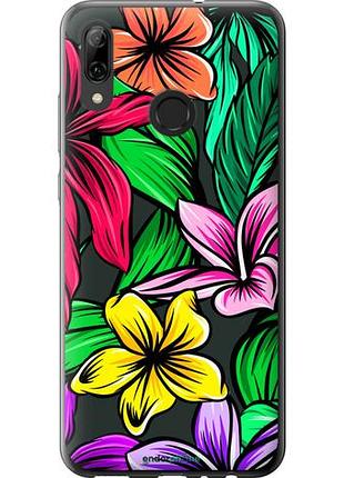 Чехол на huawei p smart 2019 тропические цветы 1 "4753u-1634-10746"