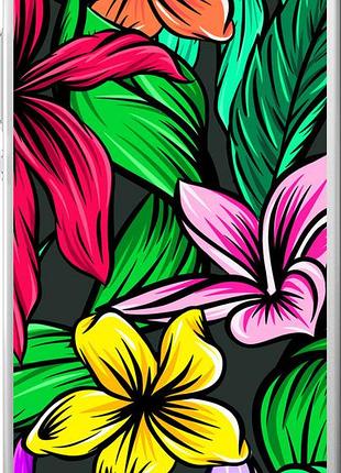 Чехол на huawei ascend p8 тропические цветы 1 "4753u-123-10746"