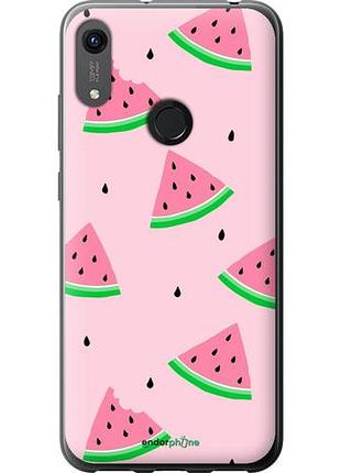 Чехол на huawei y6s розовый арбуз "4314u-1871-10746"