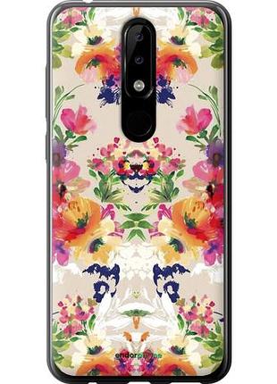 Чохол на nokia 5.1 plus квітковий візерунок "1083u-1543-10746"