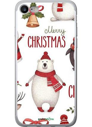 Чехол на iphone se 2020 merry christmas "4106u-2013-10746"
