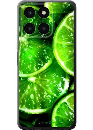 Чехол на huawei honor x6a зелёные дольки лимона "852u-3340-10746"