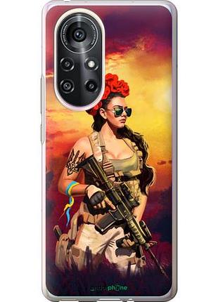 Чохол на huawei nova 8 pro українка зі зброєю "5316u-2246-10746"