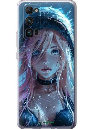 Чехол на huawei honor 30 pro аниме-дива под дождем "6120u-1920-10746"