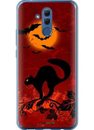 Чохол на huawei mate 20 lite чорна кішка під місяцем "1190u-1575-10746"