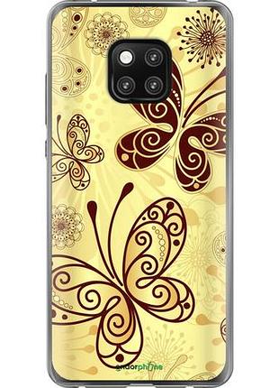 Чехол на huawei mate 20 pro красивые бабочки "4170u-1567-10746"