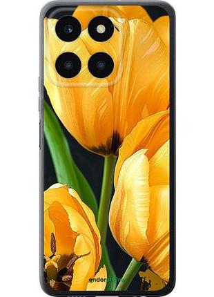 Чехол на huawei honor x6a желтые тюльпаны "5991u-3340-10746"