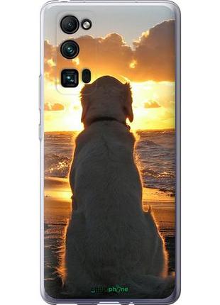 Чехол на huawei honor 30 pro закат и собака "3966u-1920-10746"