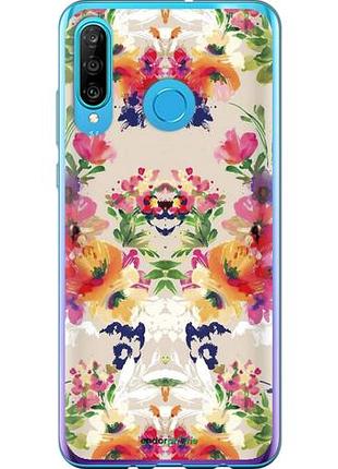 Чехол на huawei p30 lite цветочный узор "1083u-1651-10746"