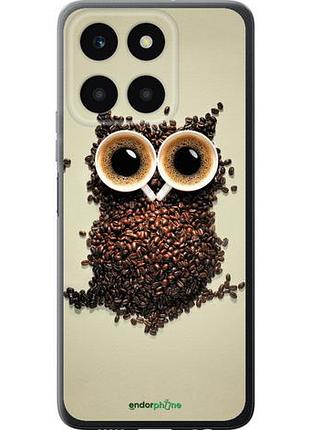 Чехол на huawei honor x6a сова из кофе "777u-3340-10746"