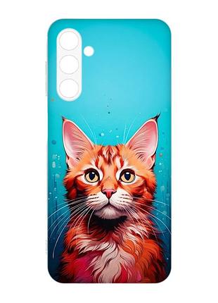 Чохол на samsung galaxy m14 кішка (принт 408)
