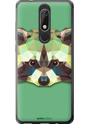 Чехол на nokia 5.1 енот "1217u-1529-10746"