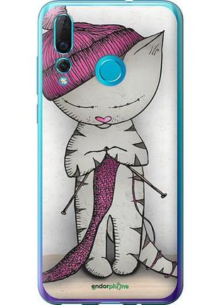 Чехол на huawei nova 4 кошка рукодельница "4056u-1632-10746"