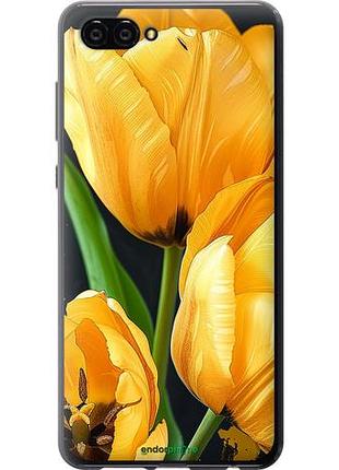 Чехол на huawei nova 2s желтые тюльпаны "5991u-1388-10746"