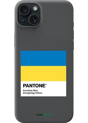 Чехол на iphone 15 plus прапор пантон "5275u-3097-10746"