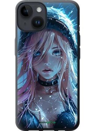 Чехол на iphone 14 аниме-дива под дождем "6120u-2648-10746"