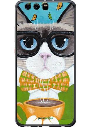Чехол на huawei p10 plus cat&coffee "4053u-963-10746"