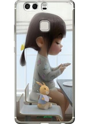 Чохол на huawei p9 plus мила дівчинка із зайчиком "4039u-300-10746"