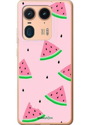 Чехол на motorola moto x50 ultra розовый арбуз "4314u-3866-10746"