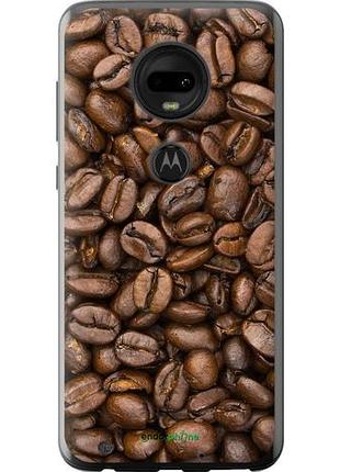 Чехол на motorola moto g7 зёрна кофе "783u-1614-10746"