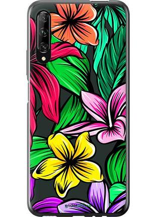Чехол на huawei p smart pro тропические цветы 1 "4753u-1906-10746"