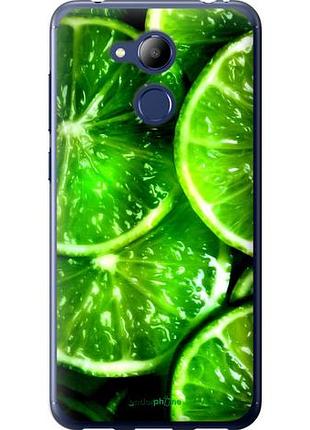 Чехол на huawei honor 6c pro зелёные дольки лимона "852u-1358-10746"