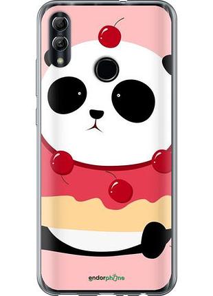 Чехол на huawei honor 10 lite панда с пончиком "3991u-1618-10746"