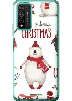 Чехол на huawei honor 10x lite merry christmas "4106u-2198-10746"