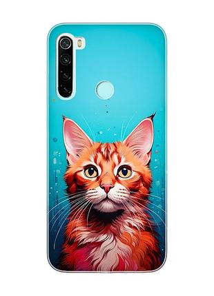 Чохол на xiaomi redmi note 8 кішка (принт 408)