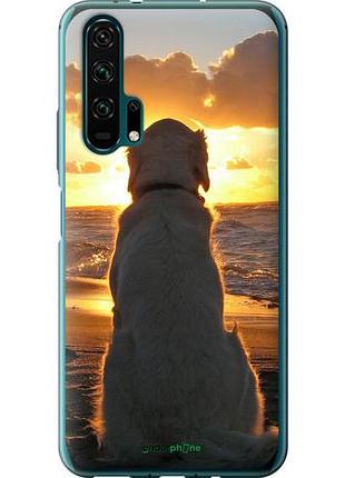 Чехол на huawei honor 20 pro закат и собака "3966u-1702-10746"