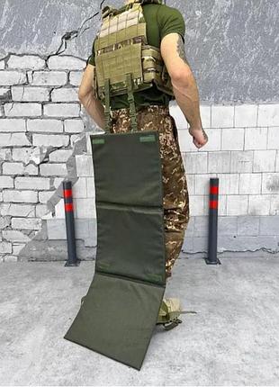 Тактическая сидушка, каремат трёхсекционный, олива