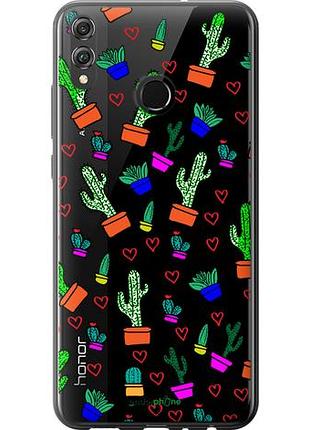 Чехол на huawei honor 8x кактусы 4 "4856u-1596-10746"
