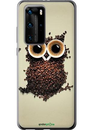 Чохол на huawei p40 pro сова з кави "777u-1839-10746"