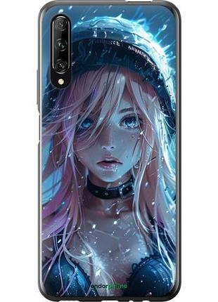 Чехол на huawei p smart pro аниме-дива под дождем "6120u-1906-10746"
