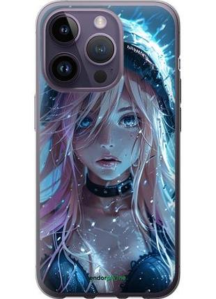 Чехол на iphone 14 pro аниме-дива под дождем "6120u-2646-10746"