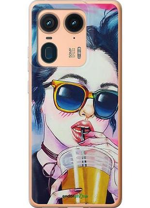 Чохол на motorola moto x50 ultra арт-дівчина в окулярах "3994u-3866-10746"