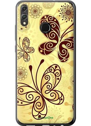 Чехол на huawei honor 8x красивые бабочки "4170u-1596-10746"