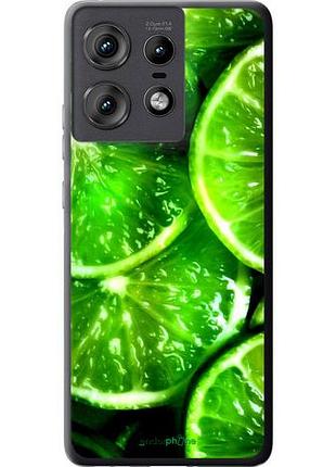 Чехол на motorola edge 50 pro 5g зелёные дольки лимона "852u-3710-10746"