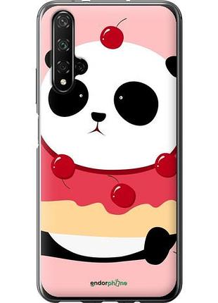 Чохол на huawei honor 20 панда з пончиком "3991u-1697-10746"