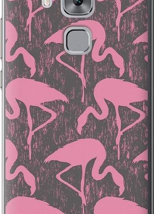 Чехол на huawei nova plus vintage-flamingos "4171u-961-10746"