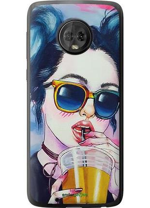 Чохол на motorola moto g6 арт-дівчина в окулярах "3994u-982-10746"