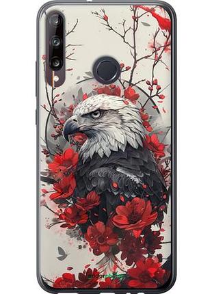 Чехол на huawei p40 lite e рубиновый орел "6103u-1875-10746"