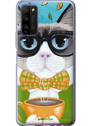 Чехол на huawei honor 30 lite cat&coffee "4053u-2074-10746"